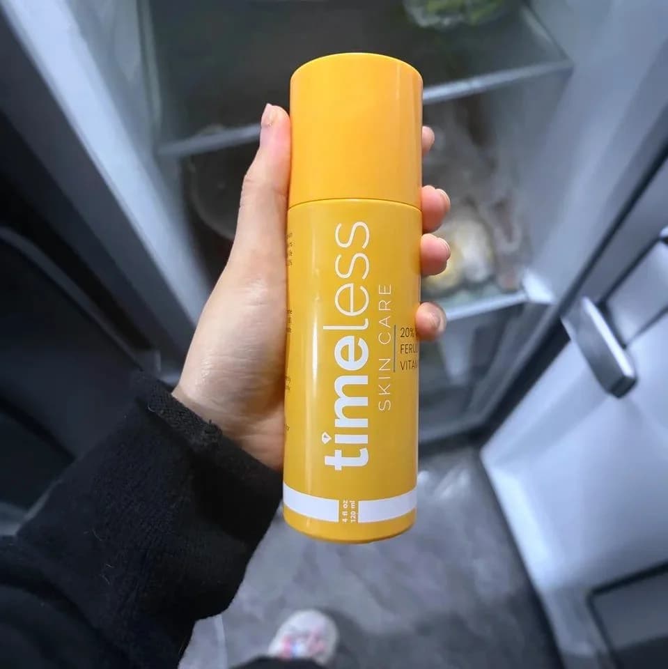 Siero Antiossidante Timeless con 20% di Vitamina C, Idratante Illuminante per Uniformare il Tono della Pelle, Migliora la Luminosità, Aumenta l'Elasticità della Pelle, Riduce i Pori