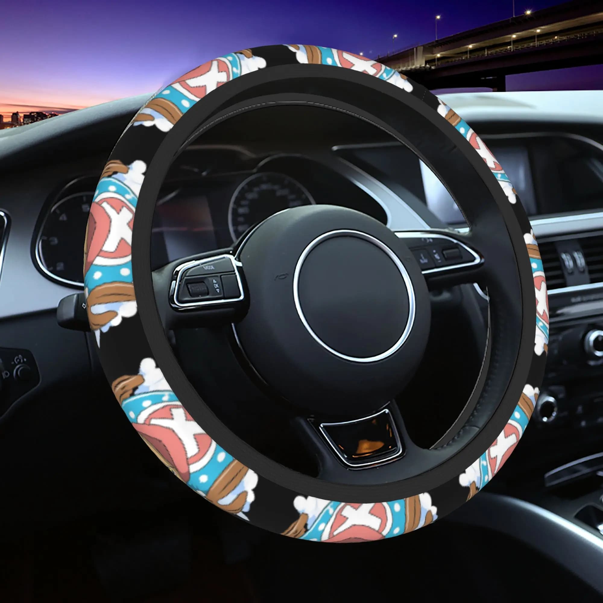 Car Cover One Piece Anime Chopper, Braided Cover, Fashion Accessories