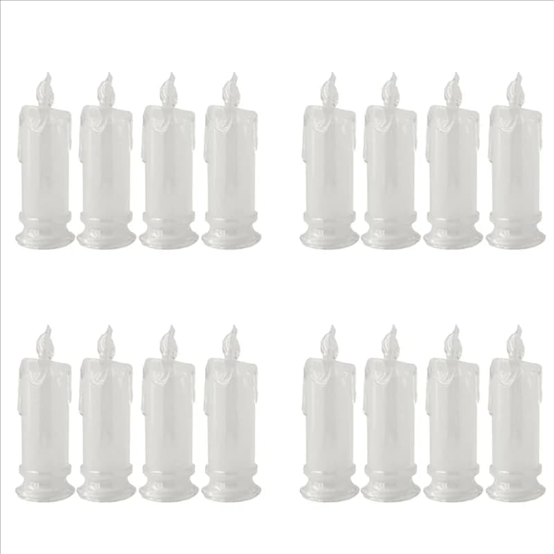Candele LED senza fiamma ABU-16PCS, candele a pilastro LED in offerta, batteria inclusa, decorazione per Halloween e Natale