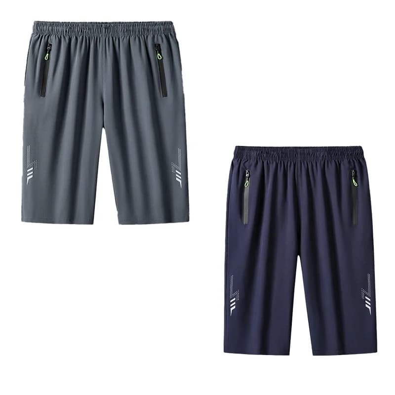 Cycling, Breathable and Drying Shorts, Fashion and Versatile, Ice Silk, Length Seven Inches