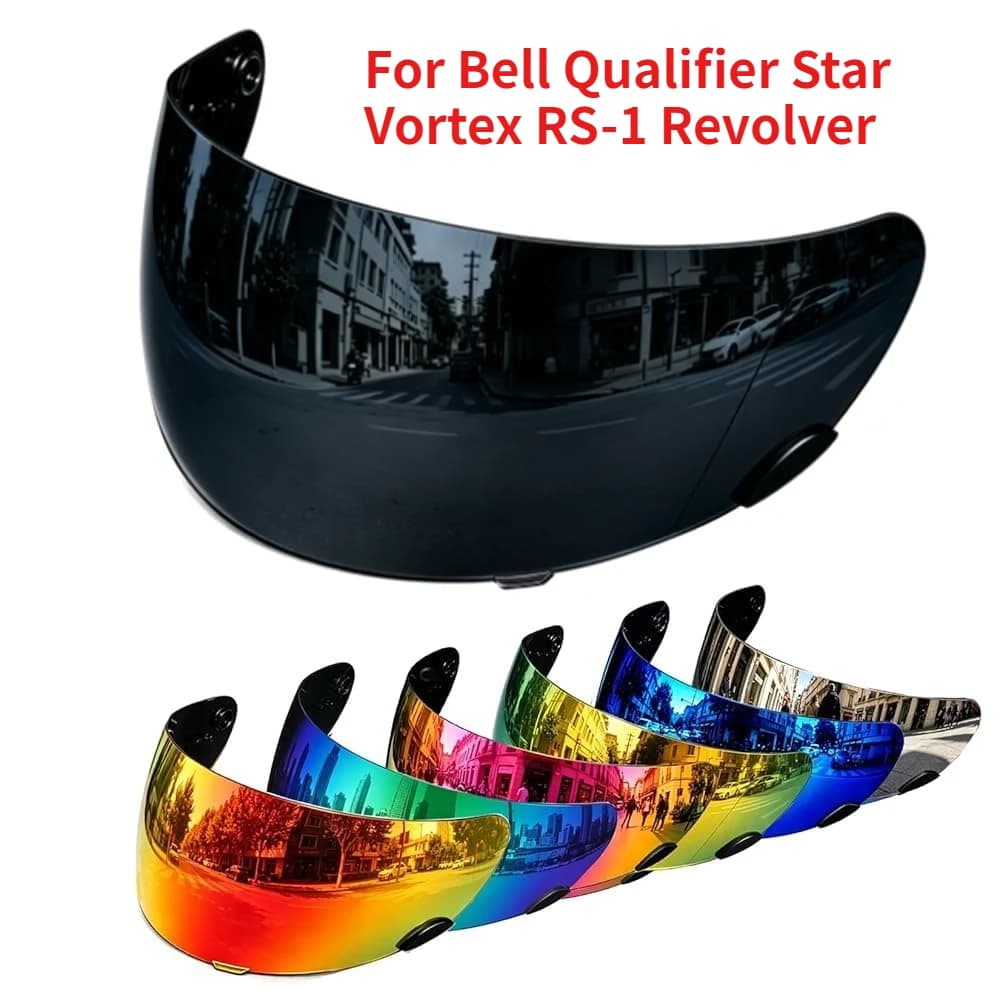 Visiera per Casco Moto Qualifier DLX, Schermo Facciale Sostitutivo per Bell Qualifier/Star/Vortex/RS-1/Revolver