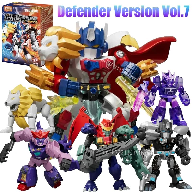 Blokees Transformers Originali Blind Box Action Figure Giocattoli Kit di Montaggio Modello Versione Defender Vol.7 Mystery Box Regali