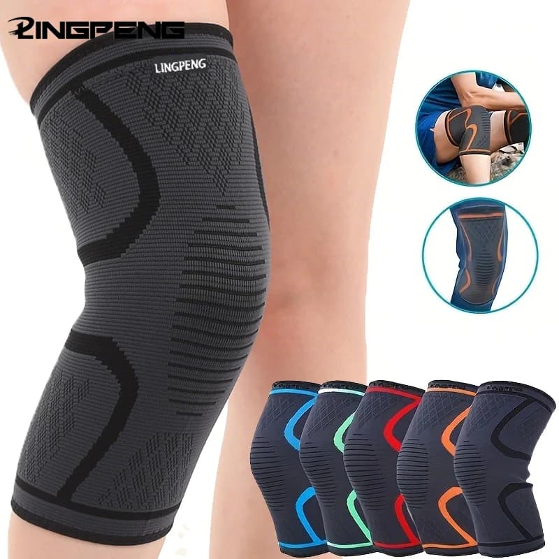1/2PCS Fitness Race Cycling Knee Support Bretelle Nylon Elastic Sport Compression Knee Pad Basketball Volleyball