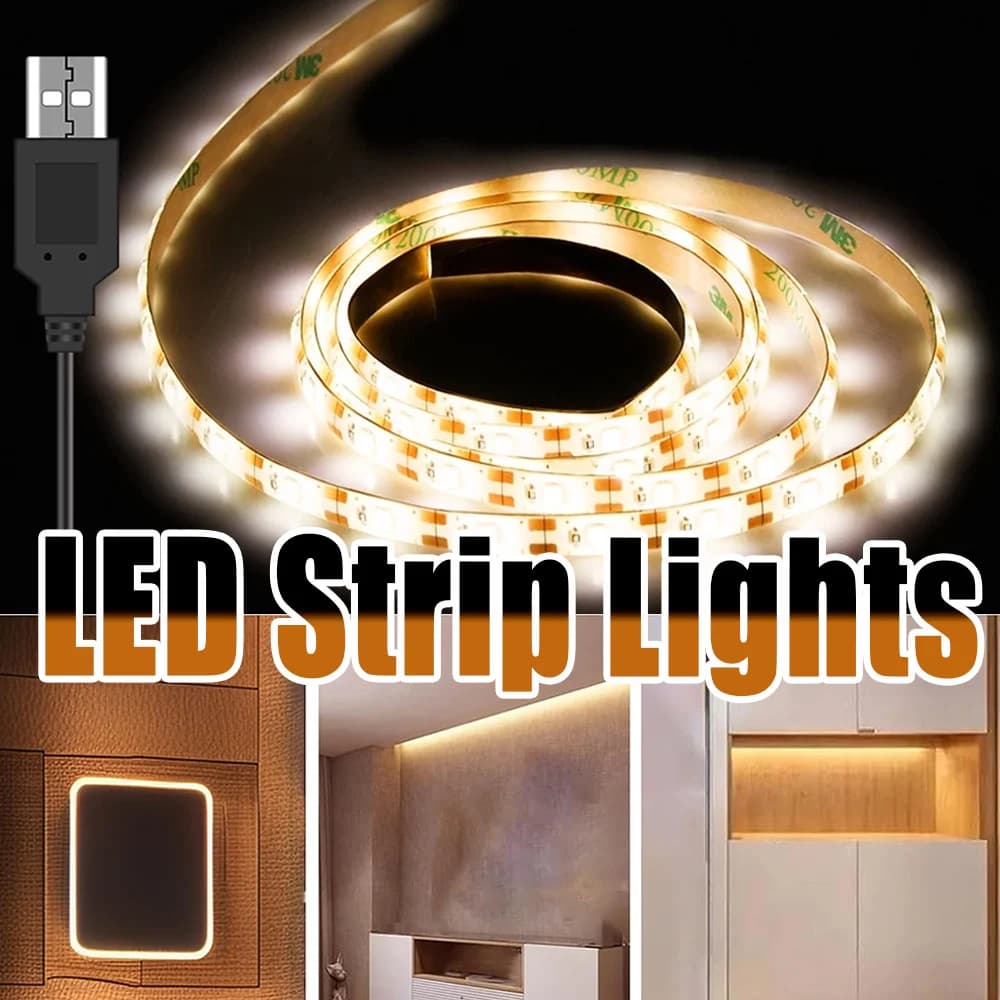 DC 5V USB LED Strip Lights with Adhesive Backing, High brightness light,mirror with lights,floor lamp