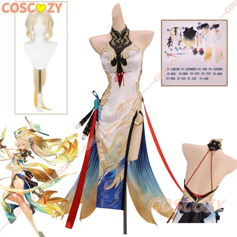 Wuthering Waves Suisui Cosplay Costume Women Full Set Game Anime Character Halloween Comic Con Theme Party Role‑Play Outfit
