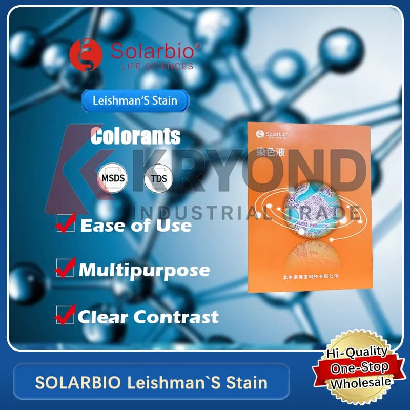 SOLARBIO Leishman's Stain per colorazione microscopica di campioni di sangue e tessuto nelle applicazioni di laboratorio Prodotto originale