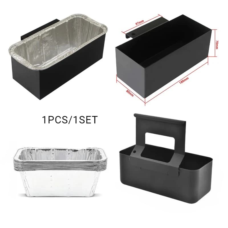 Grease Cup Catcher Pan Replacement for Blackstone 17 22 28 36in Griddle Stove Washable Oil Drip Collector Tray BBQ Cooking Tool