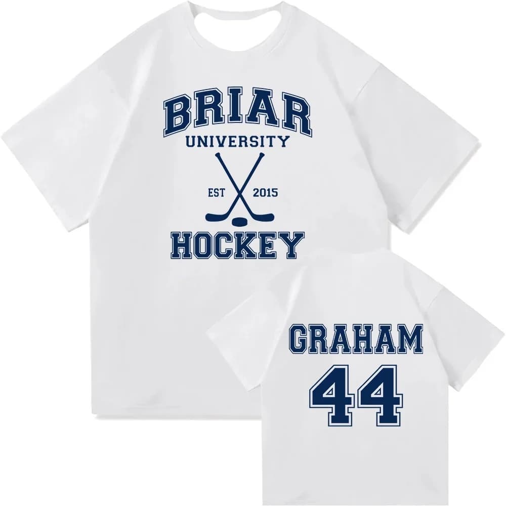 Off Campus Briar University Jersey Graham 44 22 DI LAURENTIS 66 Tucker 46 T-shirt V-neck Short Sleeved T-shirt Family Matching
