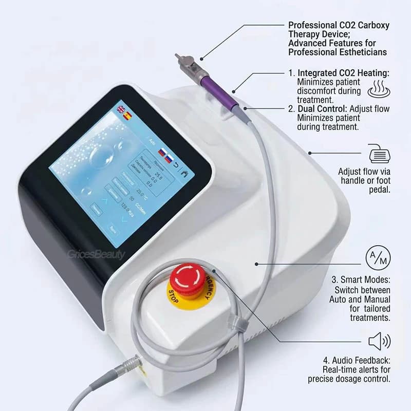 Carboxytherapy CO2 Facial Rejuvenation Machine Skin Tightening Collagen Stimulation Beauty Clinic Equipment Professional