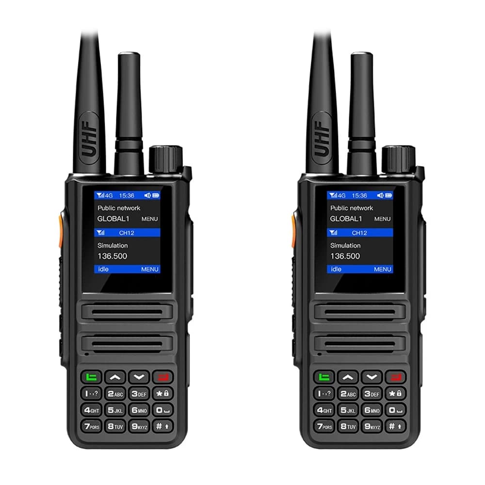 Radio 2PCS BQ-889 Rete 4G Zello Walkie Talkie 10W UHF 400-470MHz POC Radio con WiFi BT TYPE-C Ricarica Smart Handstand
