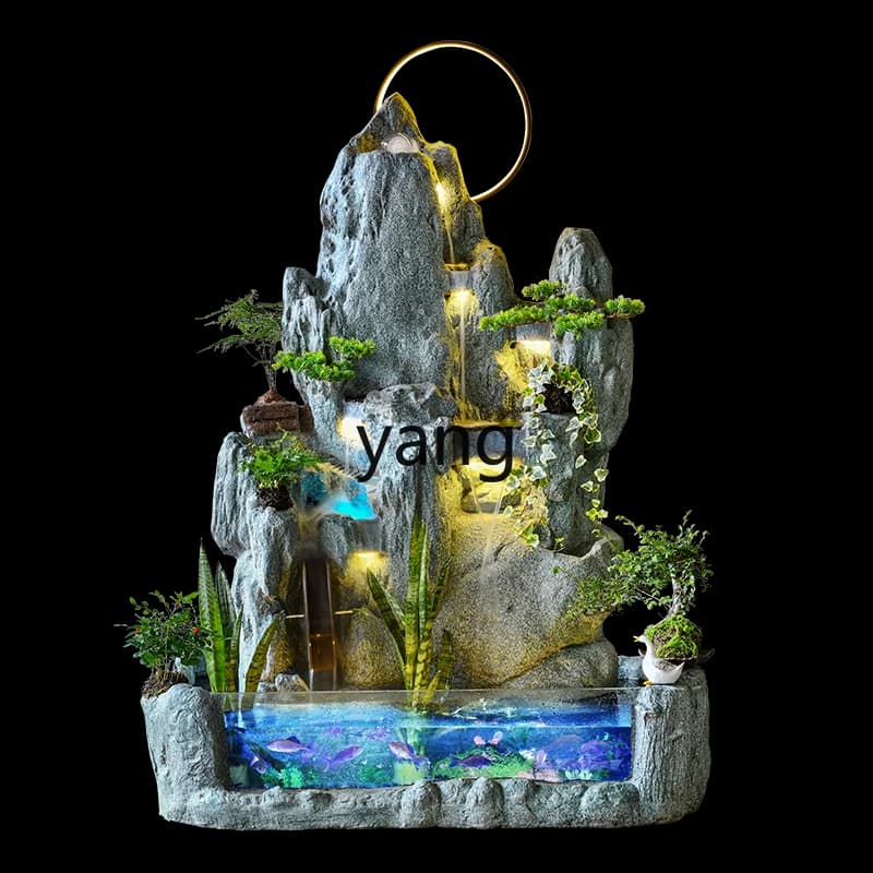 LMM acquario soggiorno balcone feng shui ruota circolante tenda d'acqua umidificatore paesaggistico