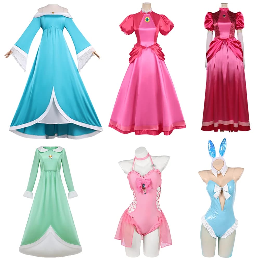 Swimsuit Princess Peach Rosalina Daisy, Cosplay Dress for Adults, Interior Costume, Suit, Halloween disguise, Carnival, Beach