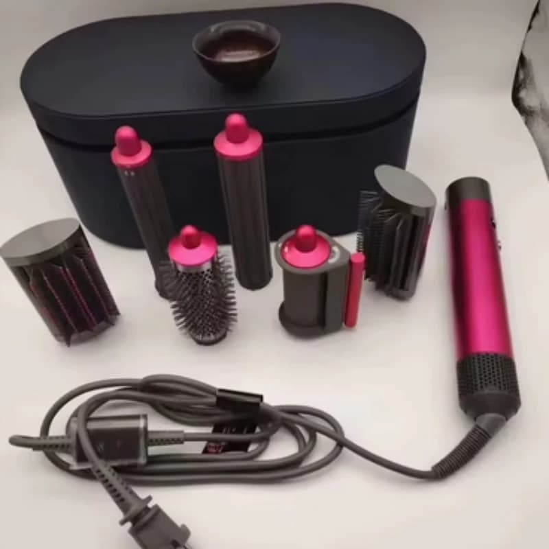 Set Professionale HSO5 per lo Styling dei Capelli Lunghi con Arricciacapelli e Styler Multifunzione per Acconciature Air-Wrap