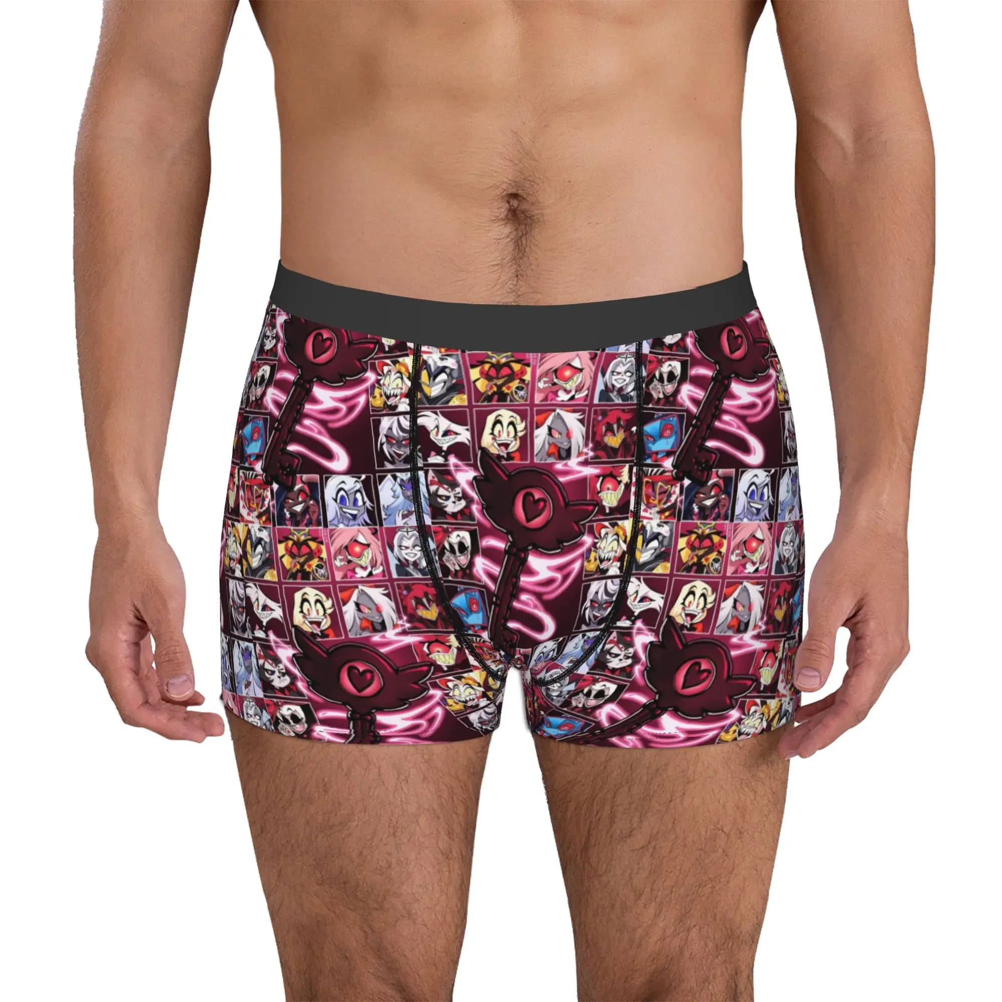 Vox Hazbin Hotels Charlie Morningstar Alastor Boxers Shorts Men Niffty Briefs Underwear Funny Underpants