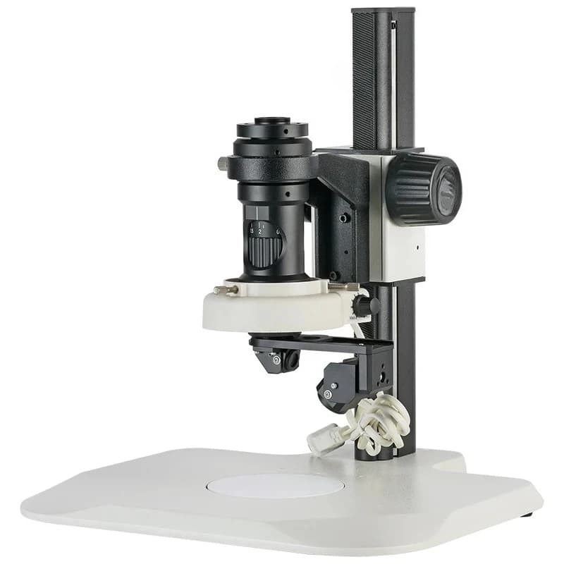 Obiettivo per microscopio 2D/3D con zoom continuo 20X-150X manuale e commutazione 3D a 360° ° rotazione