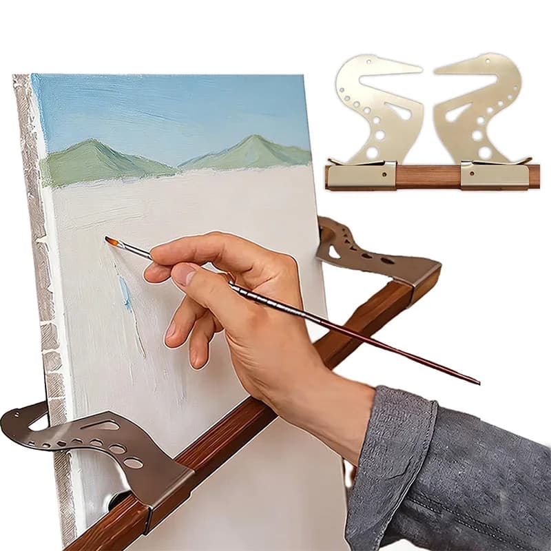 Adjustable Easel Hand Rest Support Bar Hand Support Bridge Metal Wrist Rest Stand Design Easel Support Rod Home Shelf Rack