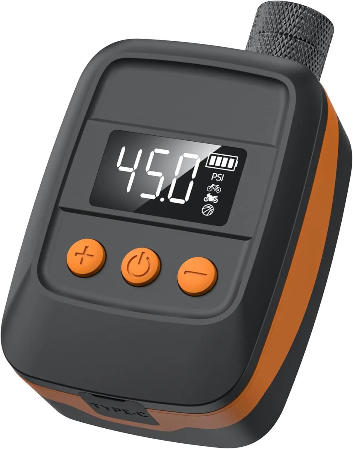 Pompa per pneumatici per bici elettrica con manometro, spegnimento automatico da 150 PSI, portatile per valvole Presta e Schrader
