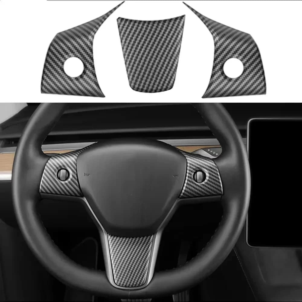 NEW cover for interior accessories Tesla Model 3/Y compatible with Tesla Model 3/Y carbon fiber model