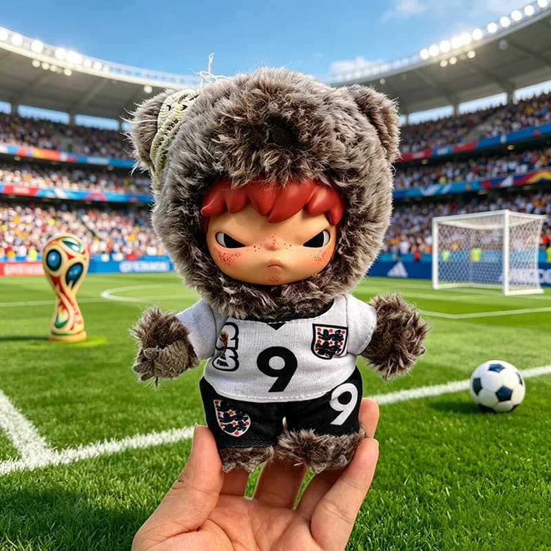 Maglia da Calcio per Bambole da 17 cm | Per la bambola Hirono | Divisa da Calcio Inghilterra Brasile Argentina