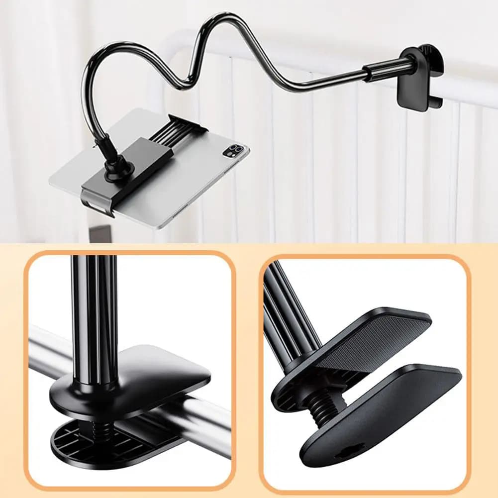 Supporto per supporto per Tablet supporto per Clip impugnatura flessibile a braccio lungo collo d'oca per iPad iPhone Switch Galaxy Tab K Y5Z0