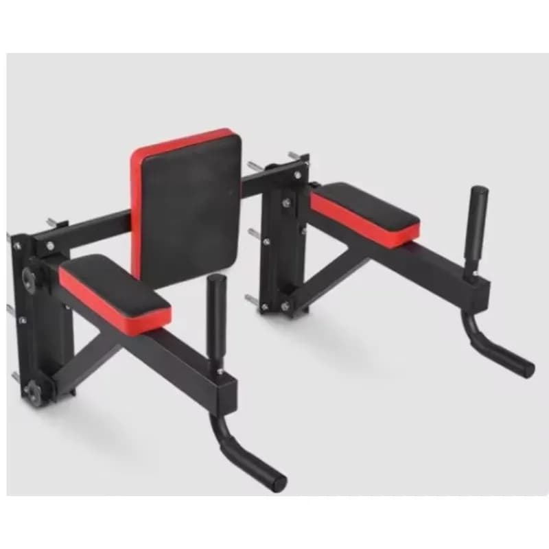 Steel wall traction bar with multiple handle, chin-up station for strength training at home.