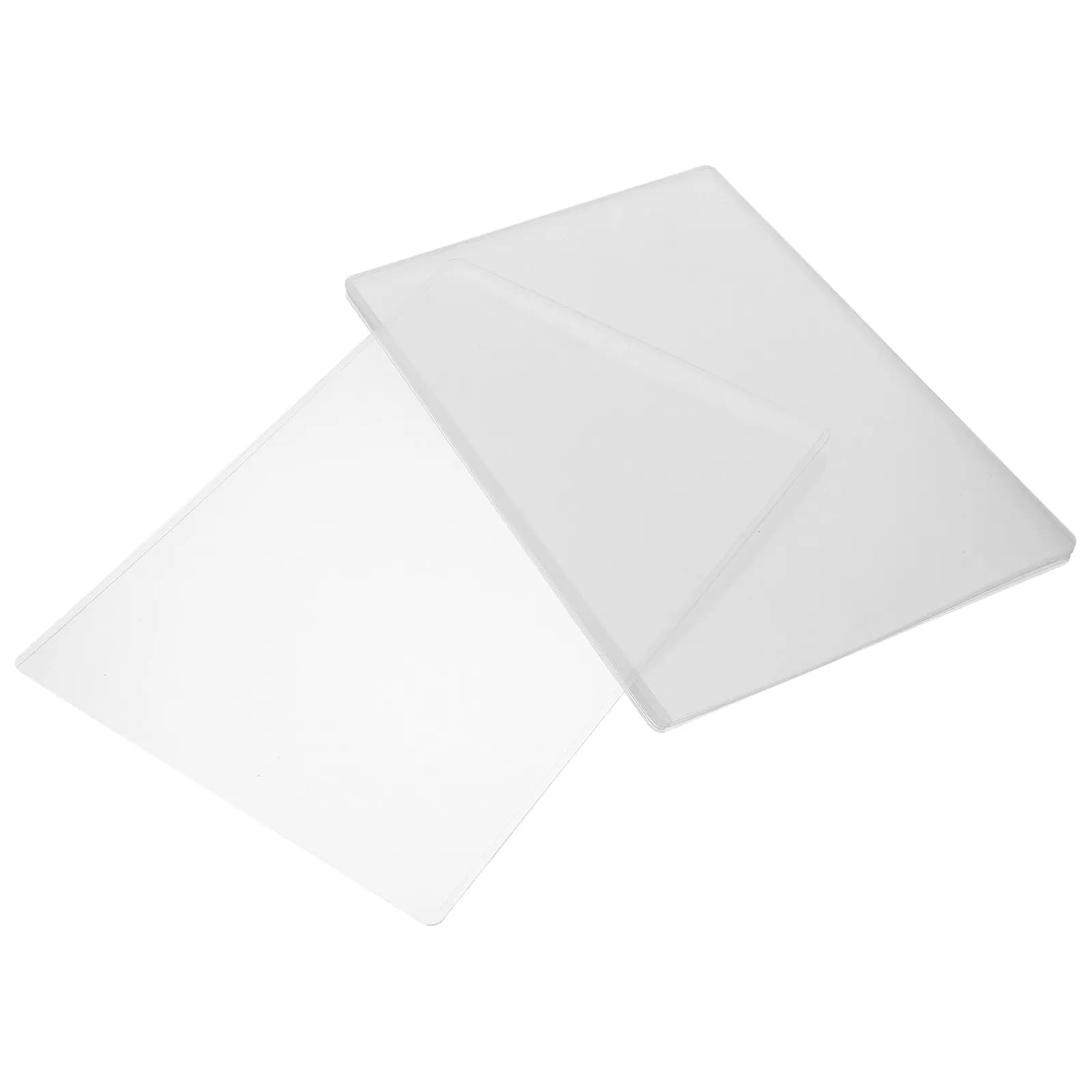 10 Pezzi Cartelle Portadocumenti Trasparenti in PVC, Custodie Protettive Impermeabili per Documenti A4, Archiviazione per Ufficio, Studio, Viaggi, Biglietti da Visita