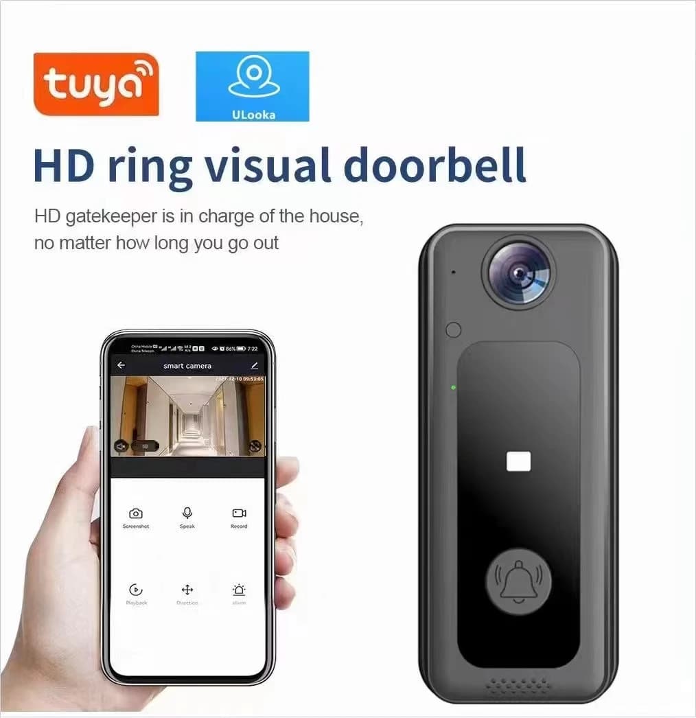 Tuya APP Wifi Call Intercom Video Smart campanello telecamera conversazione bidirezionale milioni di pixel Hd campanello intelligente Wireless 720p