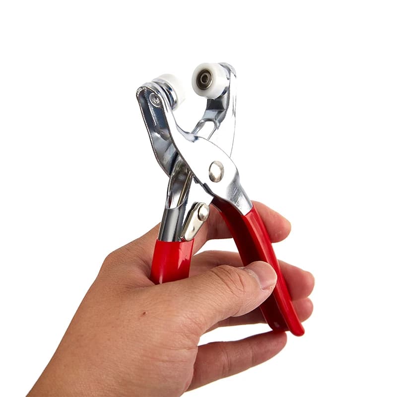 1 Set Installazione con fibbia Kit di fissaggio a scatto Strumento Anelli con bottone a pressione in metallo con pinza di fissaggio Kit di strumenti per cucire abbigliamento