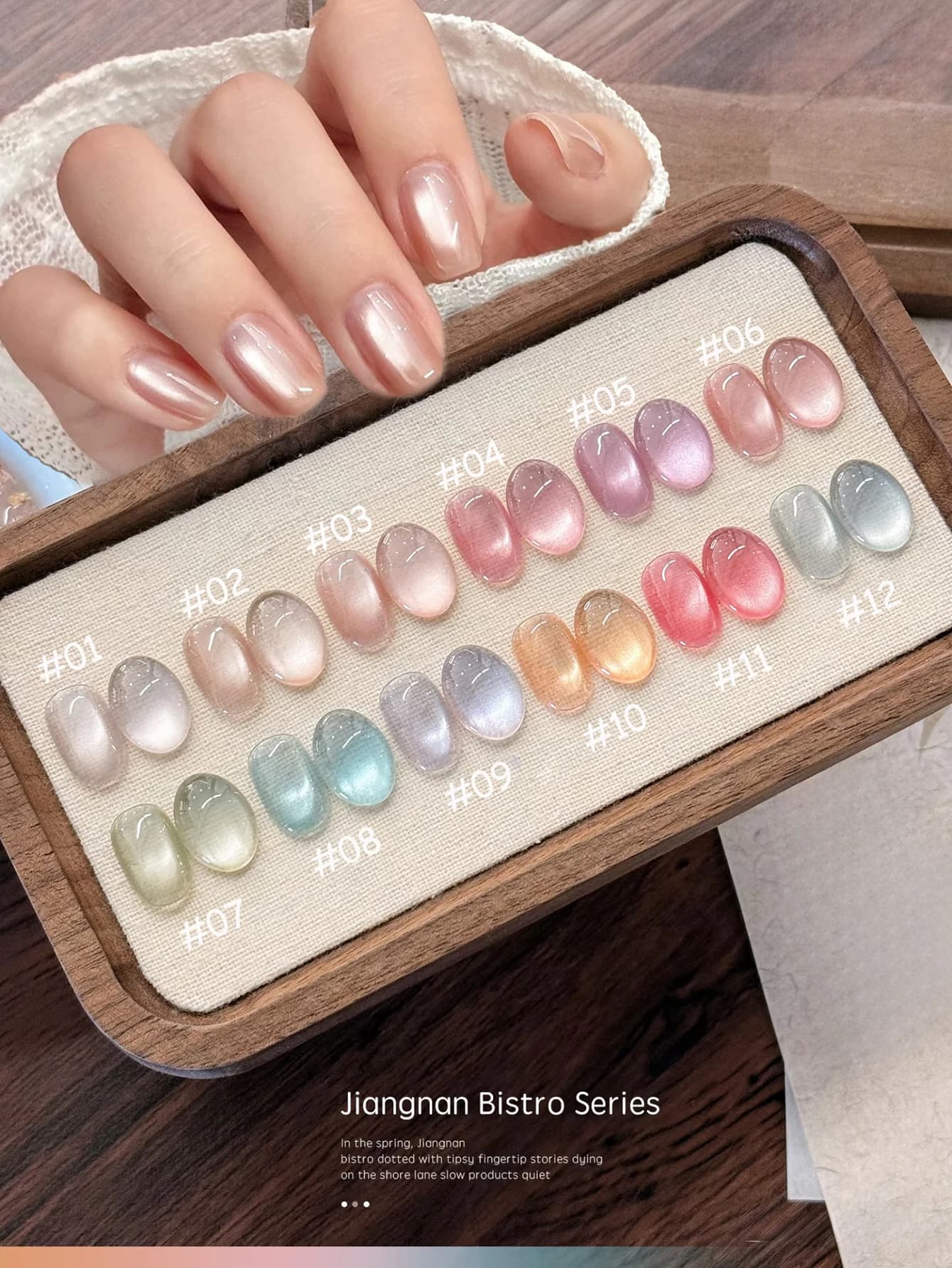 1 pz TC 2026 Nuovo Smalto Semipermanente Gel Effetto Occhio di Gatto Rosa Trasparente Ghiaccio Luminoso con Perline di Vetro per Nail Art