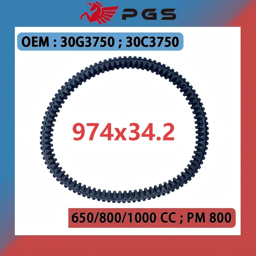 High quality Drive Belt 974x34.2 For LIANGZI ODE S800 1000 21040303801 21040303802 LU083906 SQ52-2188-C 974 34.2