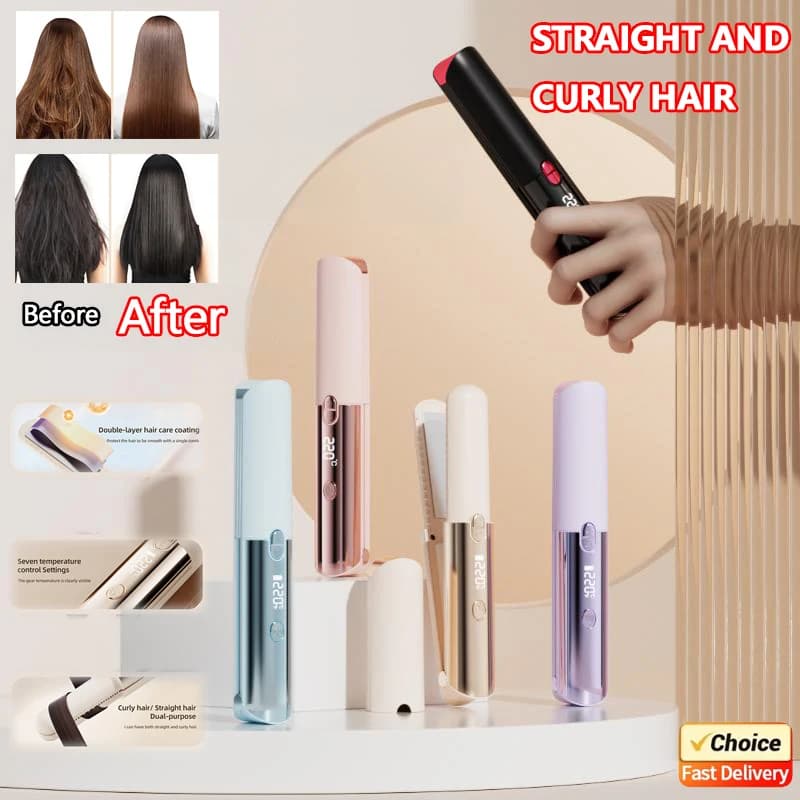 2026 New Mini Hair Plate Bigodino USB Refill Styling Tool Wireless Laptop for Home Wireless Use