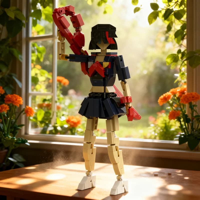 308pcs MOC Ryuko Matoi Ideas CUUSOO Model Building Blocks Construction Christmas Gifts Toy Creative DIY Idea Kids Architecture