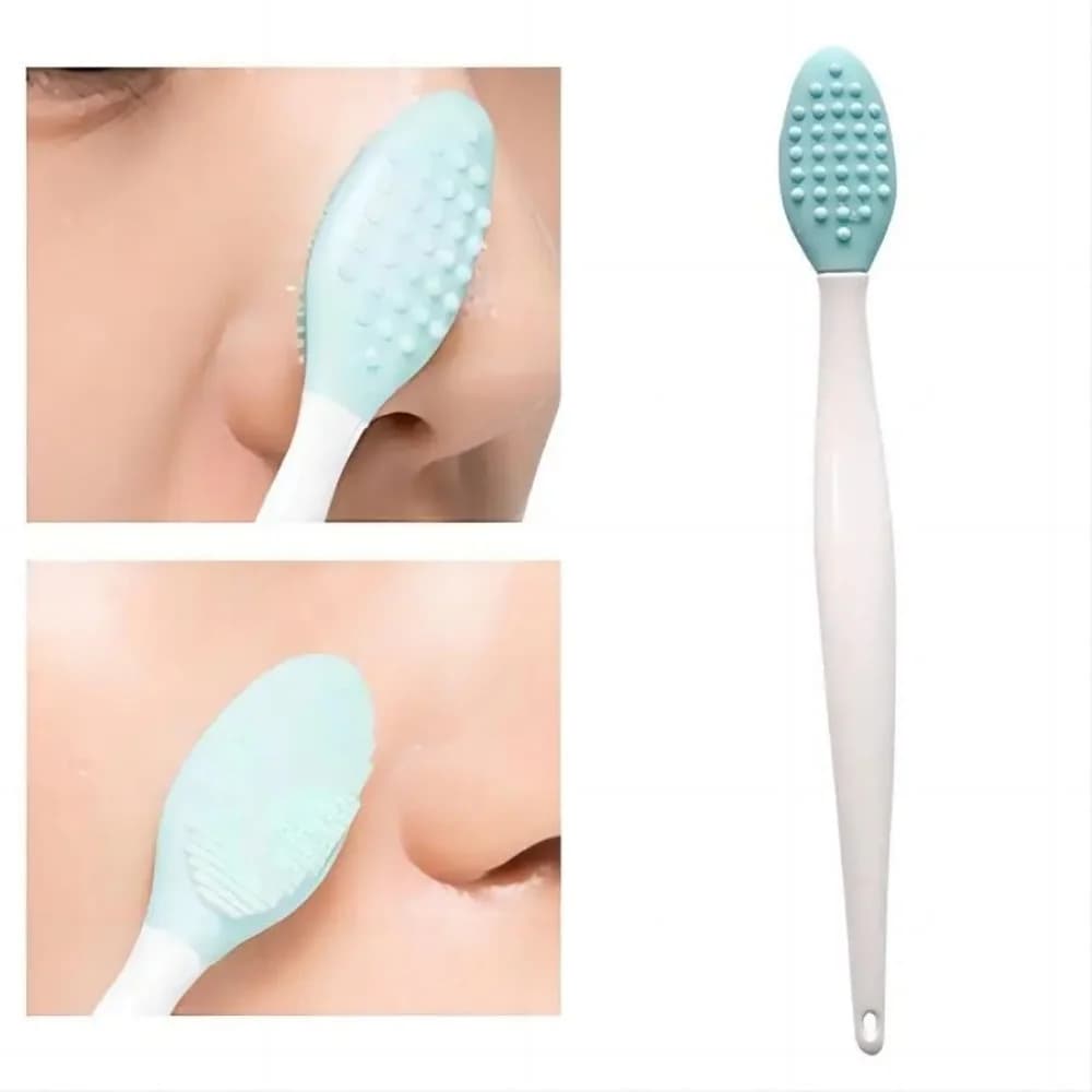 1/4PCS Silicone Facial Cleansing Brush, Exfoliating Face Scrubber Nose Blackhead Remover, Soft Silicone Skin Care Cleaning Tool