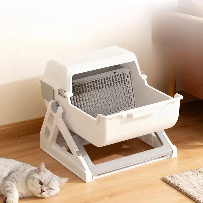 Lettiera per Gatti Auto-Pulente a Forma di Castello, Accessori per l'Addestramento alla Defecazione, Areneros Para Gatos, Articoli per la Casa
