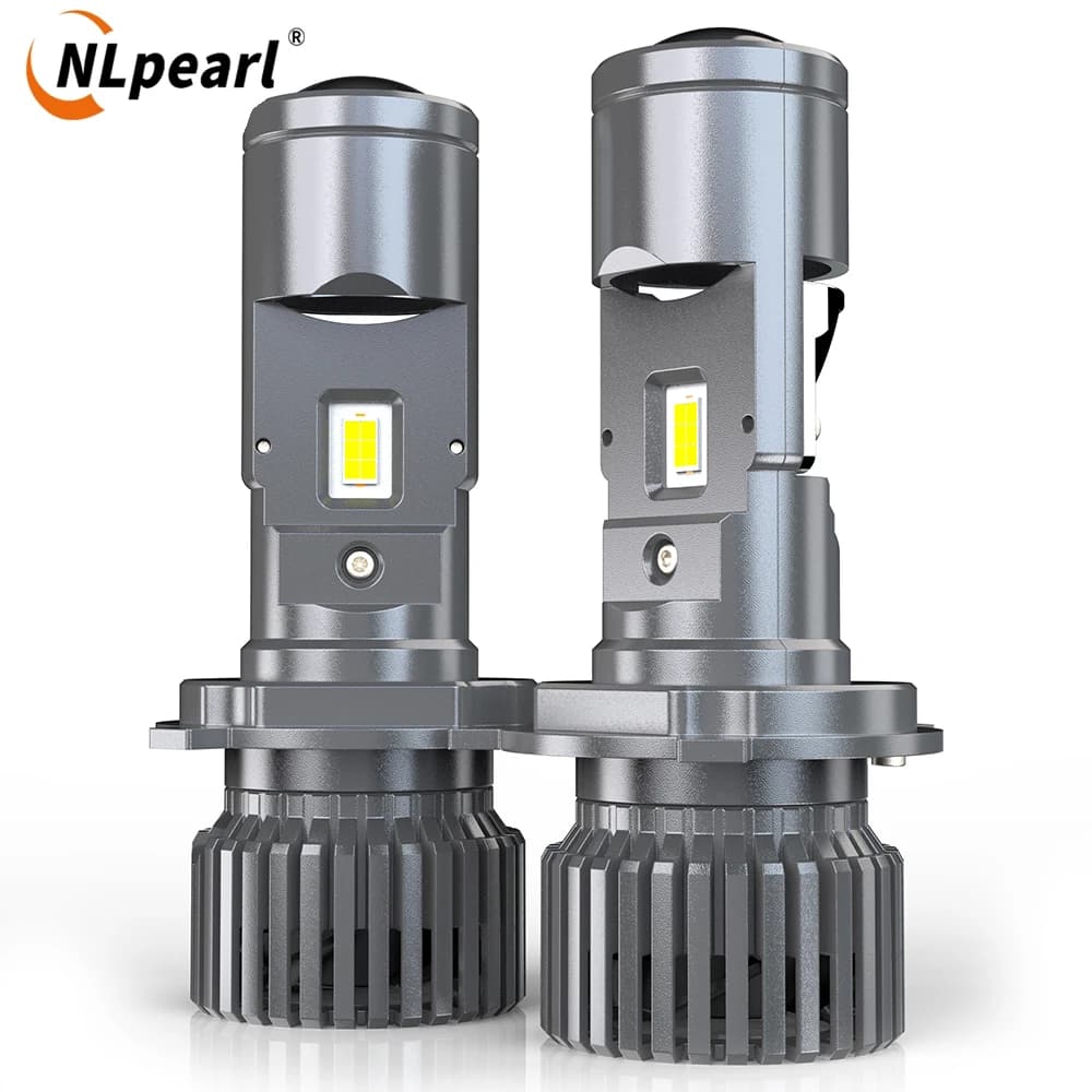 NLpearl 130W H4 LED proiettore Mini lampadine per fari auto Mini obiettivo Bi-LED HI/LO Beam 6000K Super Bright LHD RHD 30000LM LED H4 12V