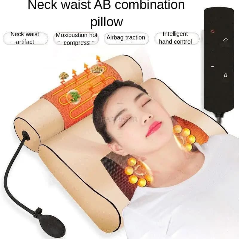 Massaggiatore per spalle e colonna vertebrale cervicale multifunzionale per tutto il corpo, testa e collo, colonna lombare, fisioterapia, strumento elettrico per la casa