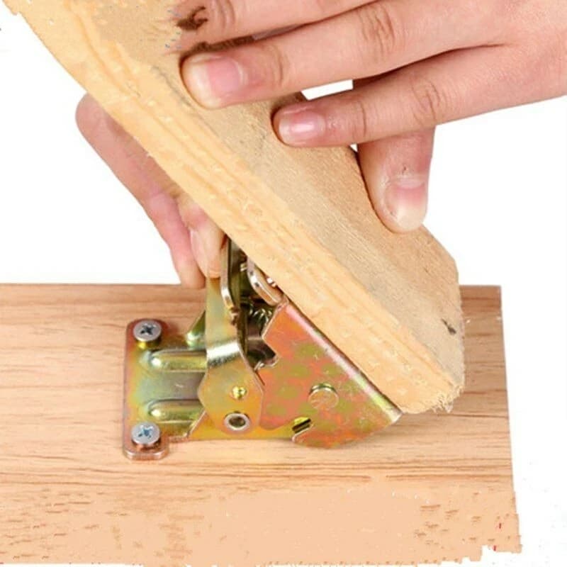 Cerniere Pieghevoli Autobloccanti in Ferro, Supporti per Telaio Pieghevole, Accessori per Gambe di Tavoli, Gussetti, Hardware per Gambe Pieghevoli