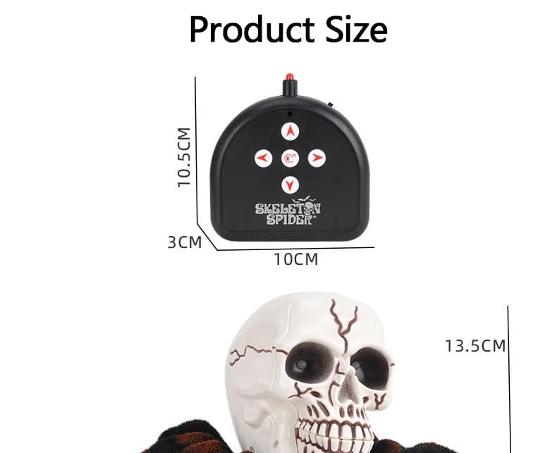 Lighting RC Spider Simulative Tarantula Spider Animal Robot with Eye Flash Cute Magic Jokes Walking Glowing Boy Game