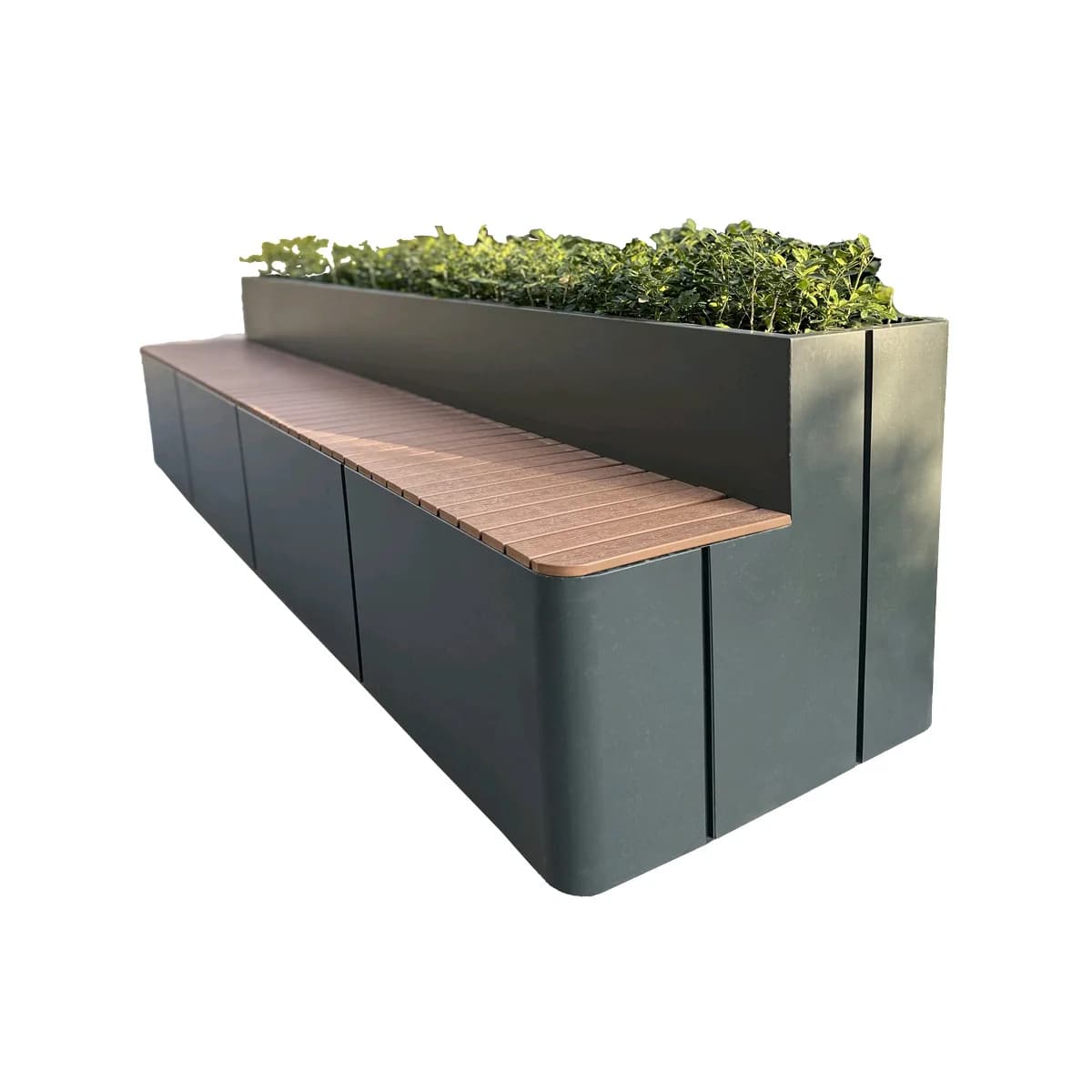 Sedile esterno scatola di fiori combinazione giardino paesaggio plastica legno sedile creativo centro commerciale riposo pubblico porta sedia d'attesa