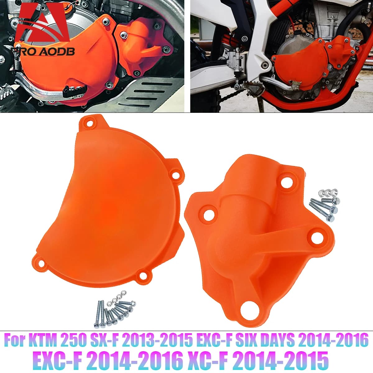 Protezione frizione motore Coperchio pompa acqua per KTM 250 350 SXF EXCF SIX GIORNI XCF XCFW SXF FREERIDE 2011 2012-2016 Dirt Bike Moto