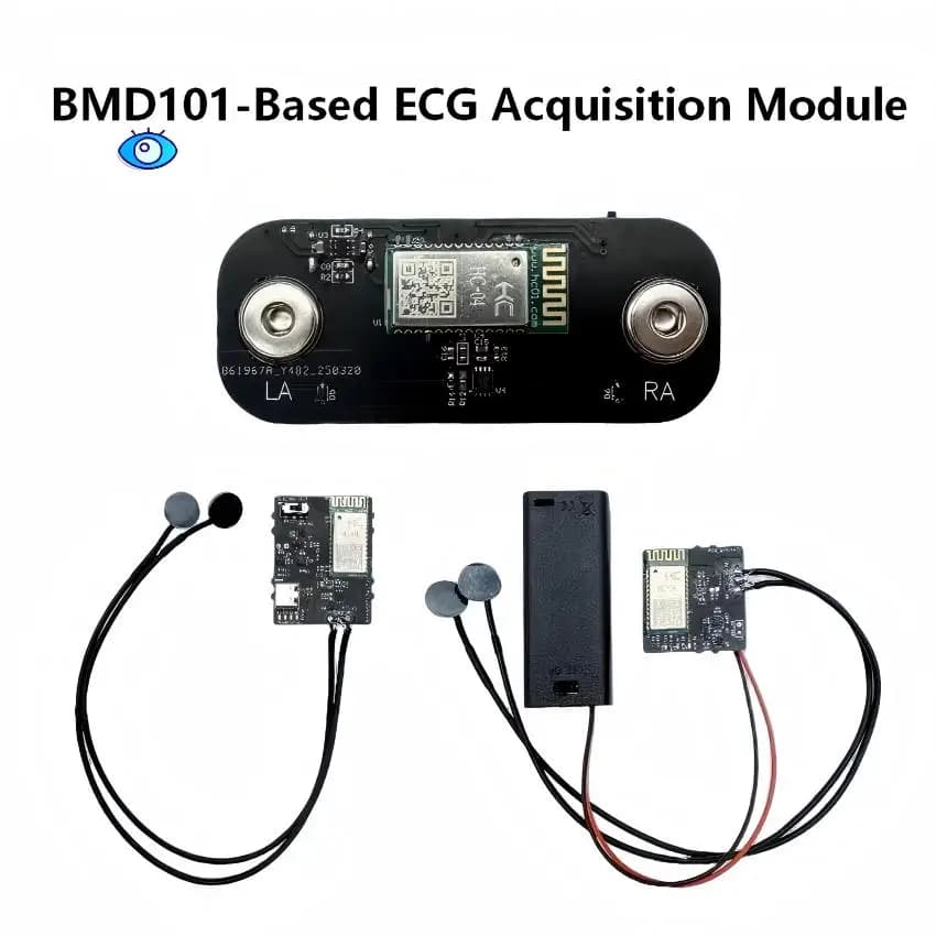 Modulo di Acquisizione ECG Neurosky BMD101, Rilevamento Battito Cardiaco con Un Solo Clic, Compatibile con Arduino STM32 Raspberry Pi