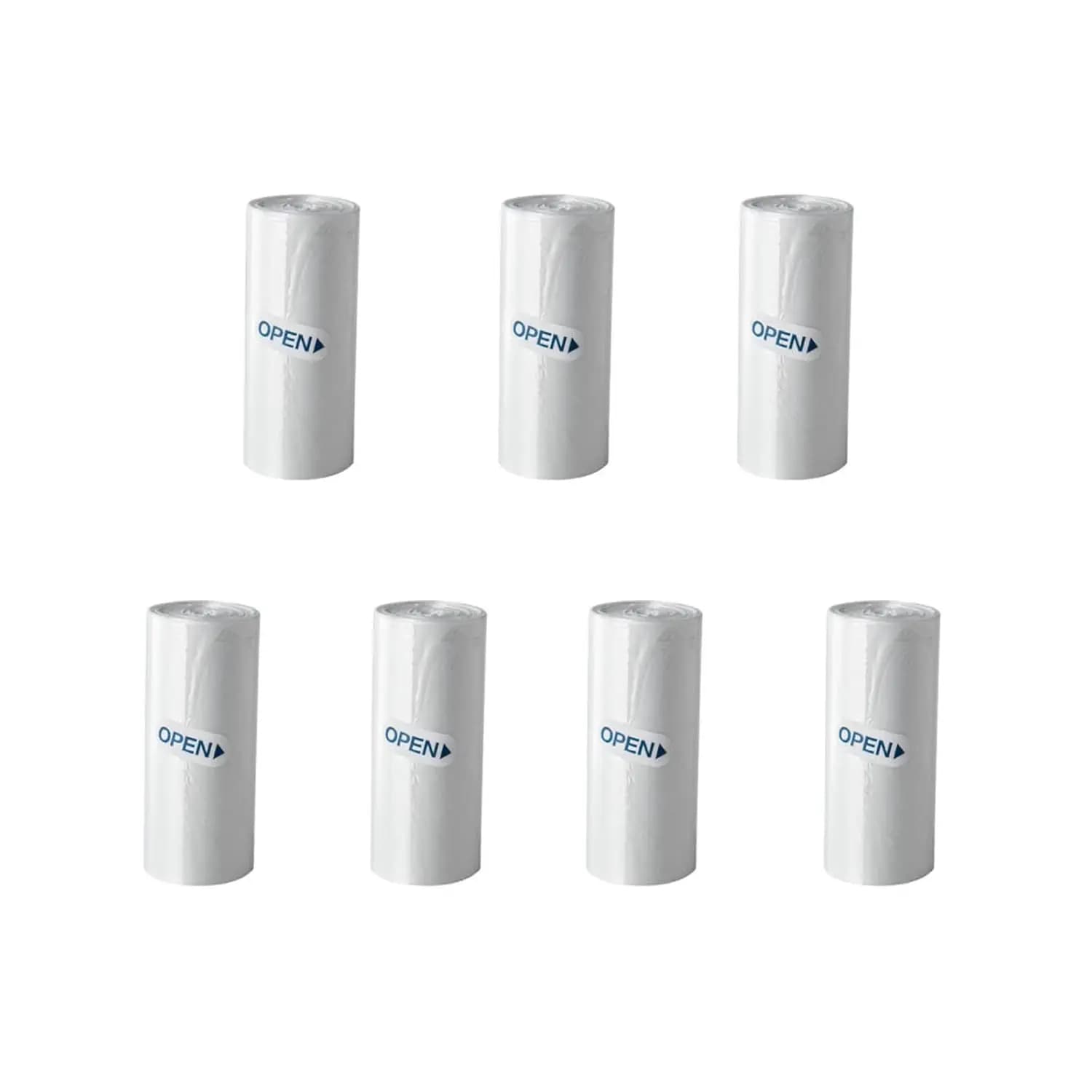 Mini Trash Bags for Desktop Wastebasket, 7 Rolls, 105 Count, Unscented