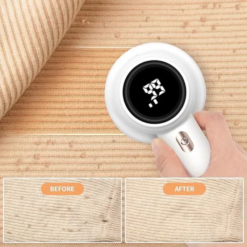 BAAO-Digital Display Lint Remover, Rechargeable Fabric Shaver With ABS Material - Ideal For Various Fabrics
