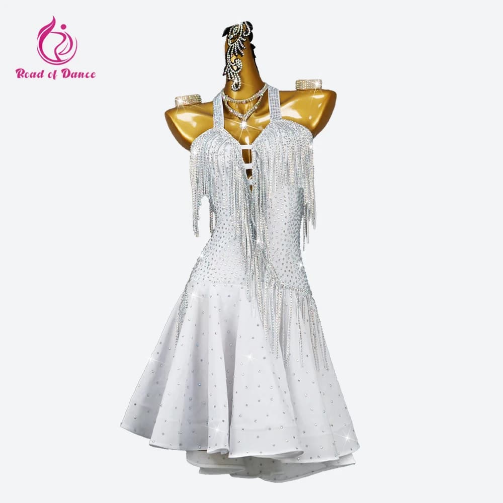 Abiti per Ballo Latino da Cerimonia, Costume da Donna per Pratica di Cabaret, Outfit Sexy, Gonna Elegante Sportiva da Festa per Ragazze, Abbigliamento da Palcoscenico 2026