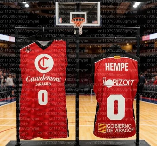 Maglia da basket 2026 Genitore-Figlio Nuova Zaragoza, Canotta Sportiva per Tifosi di Basket Spagnoli, Canotta Traspirante ad Asciugatura Rapida