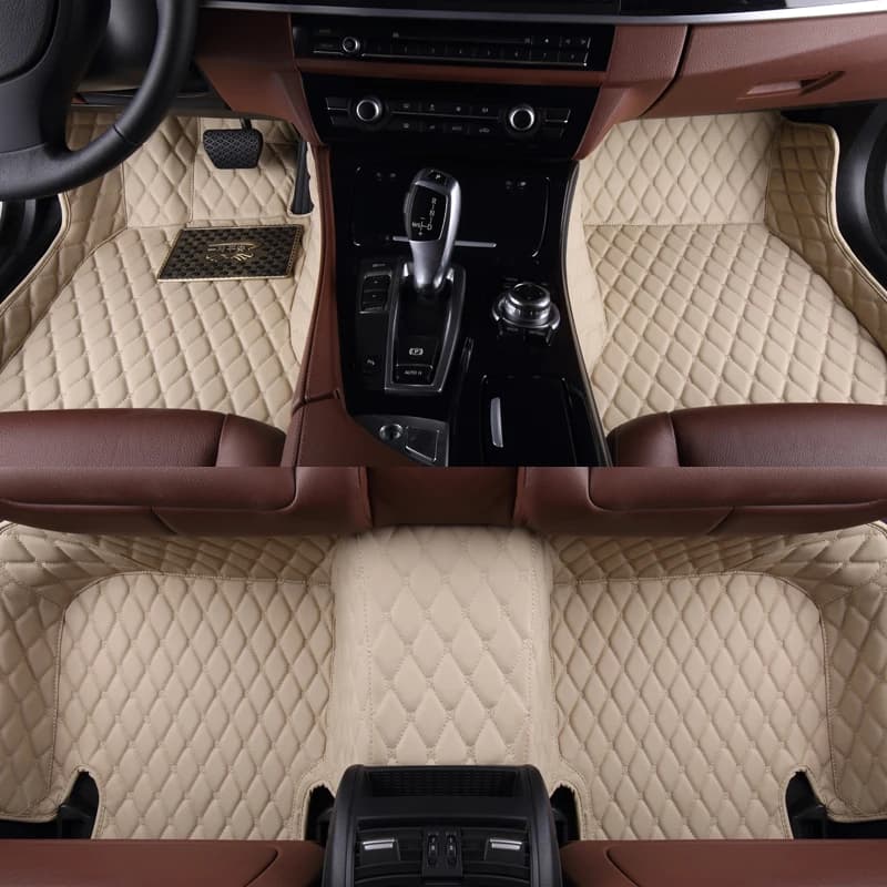 Tappetino per Auto colorato in pelle durevole personalizzato per Jaguar XJ X350 X358 XJ8 X351 2003-2019 accessori per tappeti Auto parte interna