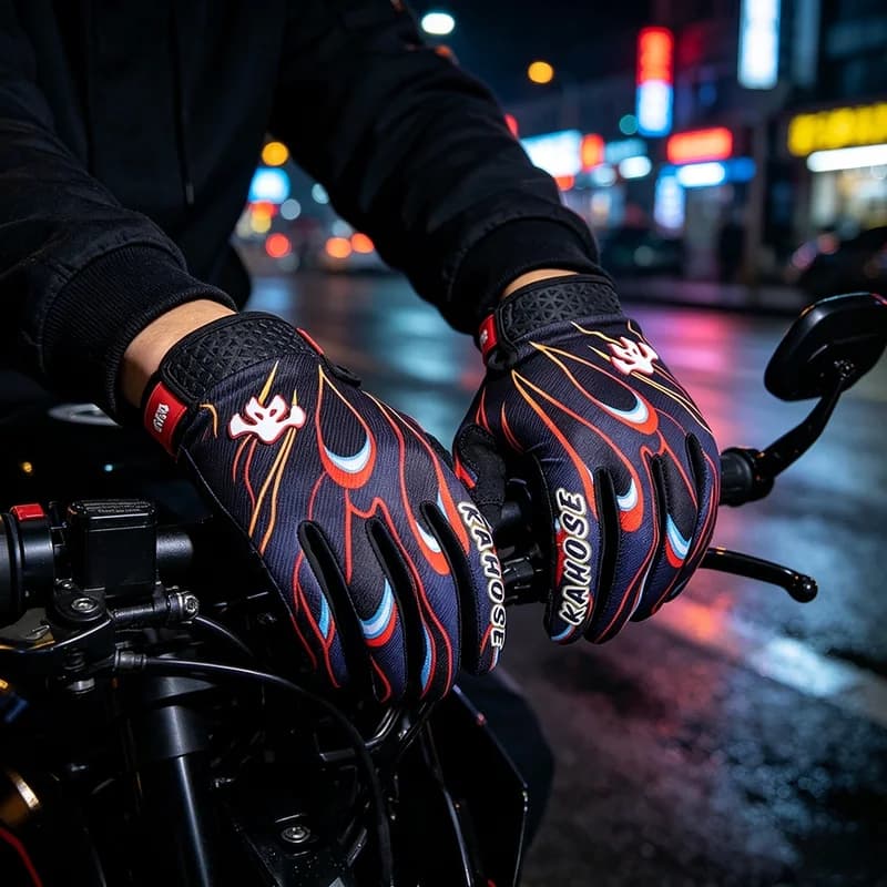 Breathable MX BMX Dirt Biker Cycling Gloves Breathable Mountain Off-Road Moto Cross Bicycle Riding Accessories Equipments