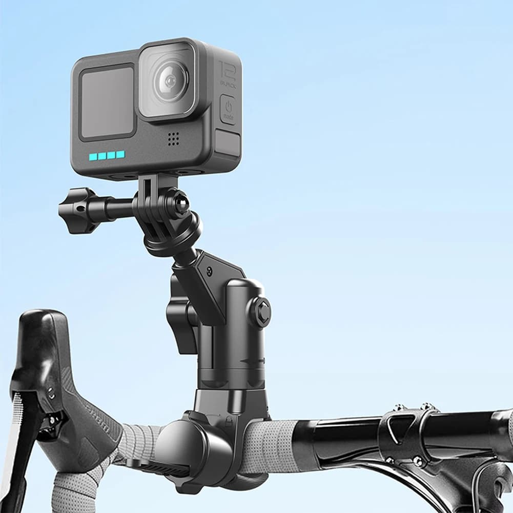 Supporto per Moto e Bicicletta con Rotazione a 360° per Fotocamera d'Azione