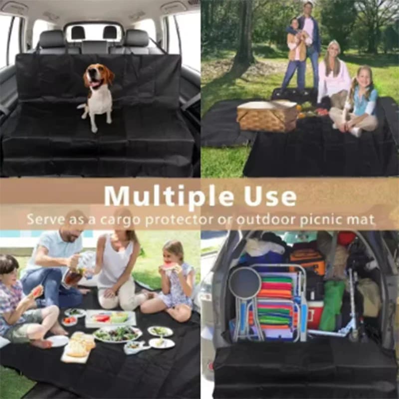 Coprisedile Auto per Cani Impermeabile, Tappetino Cuscino per Sedile Posteriore, Trasportino per Animali Domestici, Amaca Pieghevole per Gatti, per Bagagliaio e Sedile Posteriore