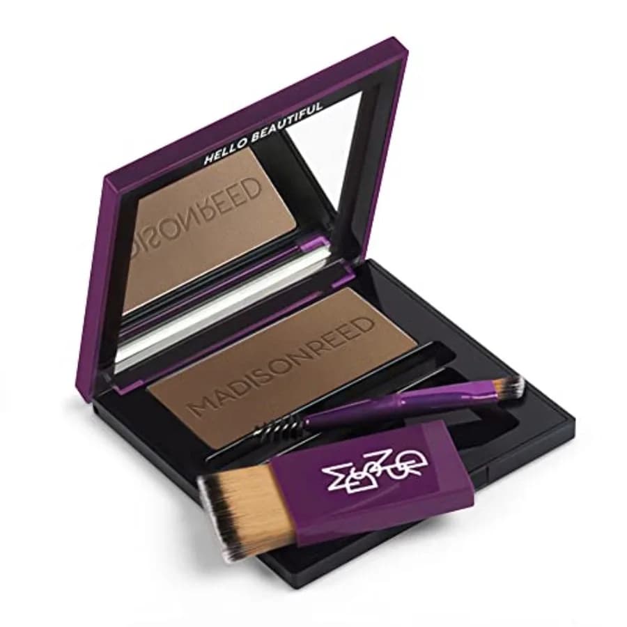 Root Touch Up + Brow Filler, Copertura Istantanea dei Capelli Grigi, Riempie Sopracciglia e Linee Capillari Diradate, Polvere Temporanea Coprente, 0.13 oz